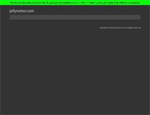 Tablet Screenshot of jellynotes.com